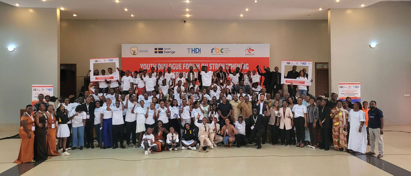 Youth Dialogue Forum Final group image with every Youth Forum panelists youth people and others